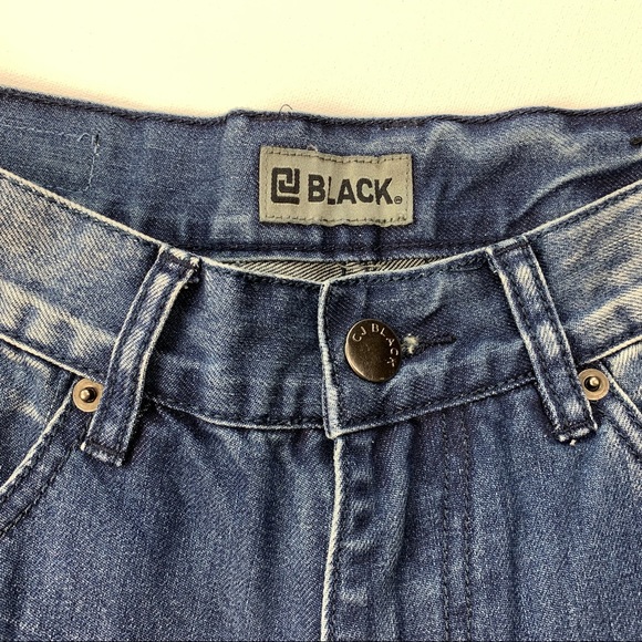 Black Relaxed Straight tattered jeans - Picture 3 of 6